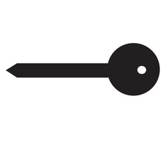 Key icon in trendy flat style isolated on gray background. Key symbols for your website design.