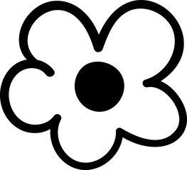 Cute hand drawn flower element