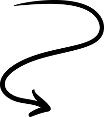 Hand drawn arrow doodle cute element