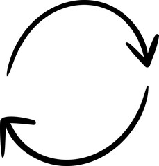 Hand drawn arrow doodle cute element