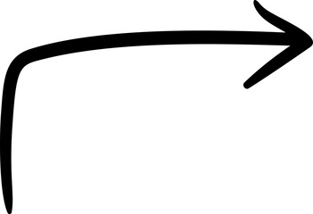 Hand drawn arrow doodle cute element