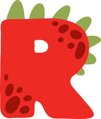 Dino Alphabet Letter R