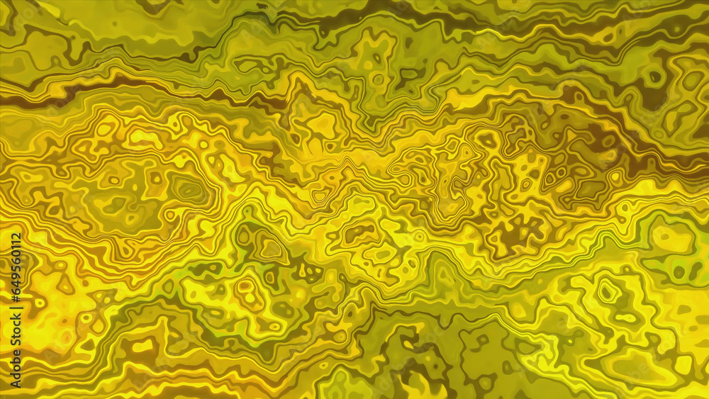 Poster bright pattern moving with flashing in psychedelic animation. motion. flashing streams of liquid pat