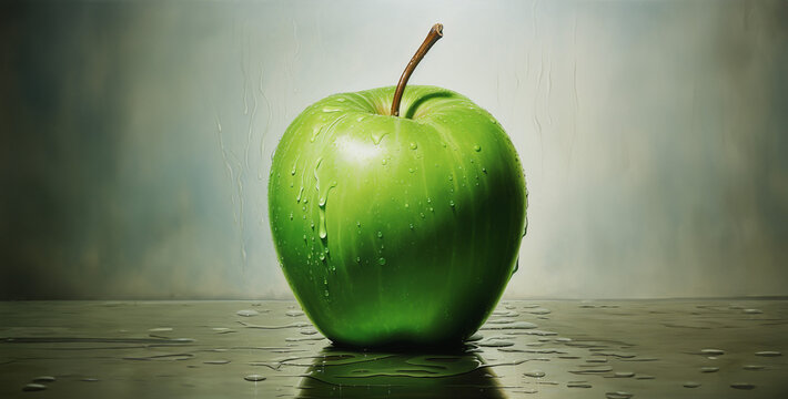 An Green Apple Hd Wallpaper