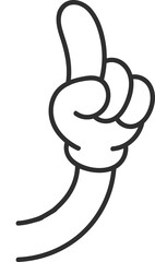 Comic hand illustration