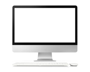 Fototapeta premium デスクトップコンピューター マウス キーボード