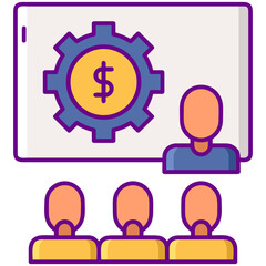 Gear setting symbol icon vector image. Illustration of the industrial wheel mechine mechanism design image