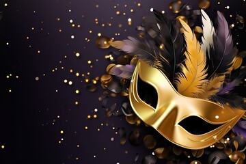 Happy Mardi Gras.Mardi Gras Carnival Mask. Mardi Gras Carnival Concept. Mardi Gras Carnival...