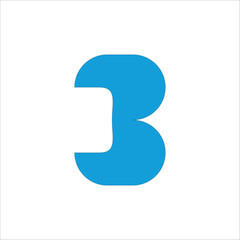Modern unique creative B logo design, Minimal B initial-based vector icon.
