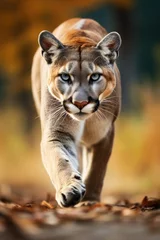 Foto op Canvas Portrait of american cougar or mountain lion © Lubos Chlubny