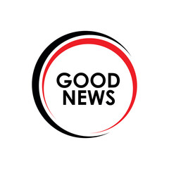 good news megaphone sign on white background	