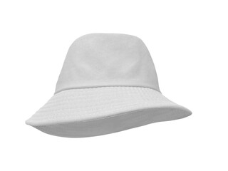 White bucket hat isolated PNG transparent