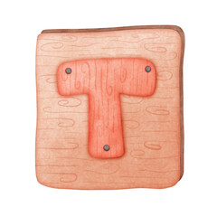 wooden letter T