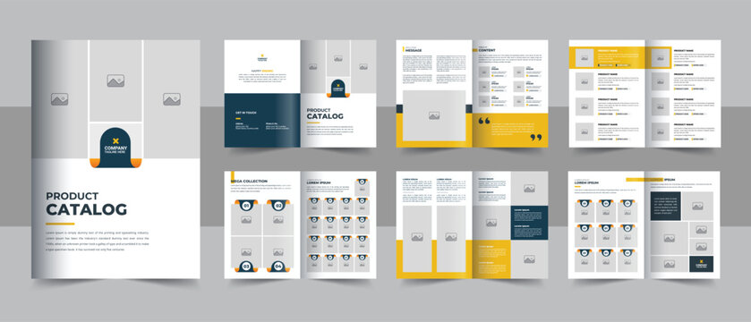 Creative Product Catalog or Catalogue Design template, Company product catalogue design template, Minimalist product brochure layout