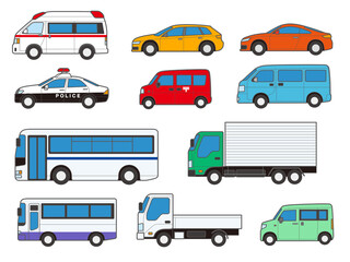 車イラストセット © mao