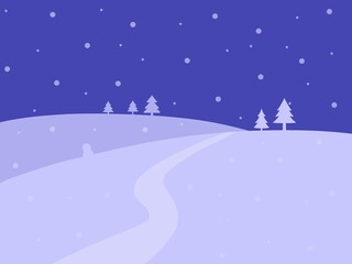 Obraz na płótnie Canvas 雪の夜の背景