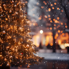 Fototapeta na wymiar christmas tree in the night