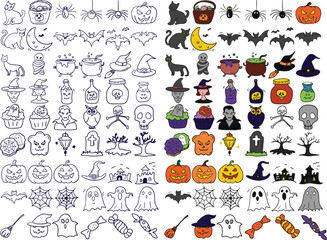 Obraz premium halloween cartoon