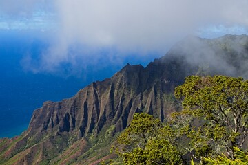 The Na Pali Coast is one of Kauai's most iconic landscapes. At the end of Koke'e State Park, you get a glimpse of the rugged cliffs that drop steeply to the Pacific