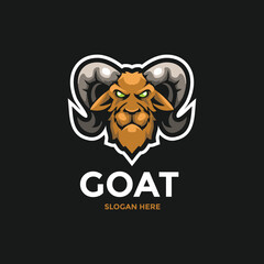 Goeat head mascot logo