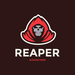Reaper mascot logo vector