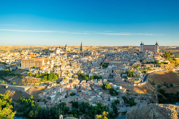 Toledo, Spain city view at sunrise	