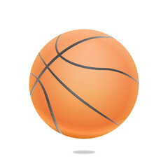 Vector basketball isolated on a white background