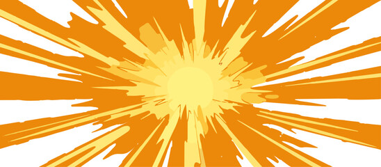 comic sunburst background. VIntage retro comics boom explosion crash bang cover book design with light and dots.  Funny superhero print.  © Towhidul