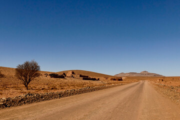 Valle e antico Ksar di Timkyet, Marocco. regione di Tizerkine, Marocco. Africa del nord