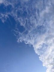 blue sky with clouds