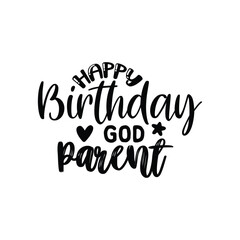 Obraz premium happy birthday god parent