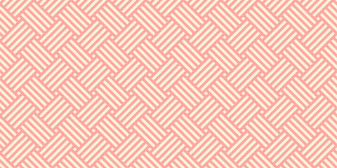 Orange Stripes Seamless Pattern Background, Geometric Vector