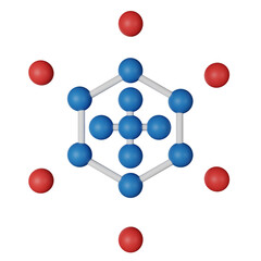 Nanotechnology 3D Icon Illustration
