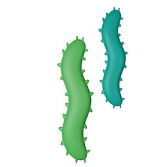 Worm 3D Icon Illustration