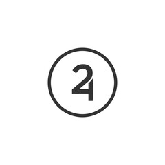 24 icon logo design
