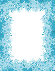 Rectangle Winter Frame Border