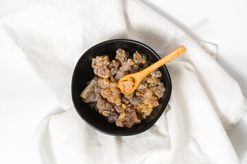 A spoonful of aromatic frankincense