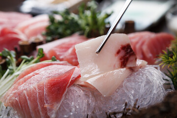 fresh raw sushi