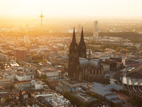 Cologne Cityscape at dusk