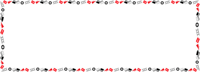 The Boarder line film element symbol commonly used to represent .