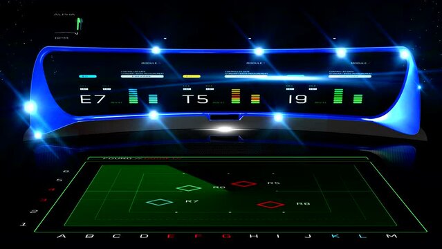 Abstract elements of digital interfaces.
Changing data on monitor. Numeric values
