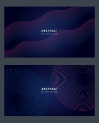 Geometric Lines Abstract Corporate Template. Circle Lines Design. Banner Vector Background. 
