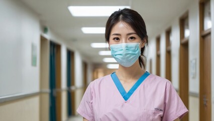 Nurse inside a Hospital 
