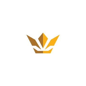 Crown Simple Logo Design. Crown Icon Design