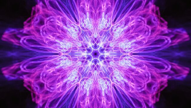 Hypnotic mandala patterns, enigmatic intricate flowing geometric fractal abstract ecstasy, endless loop of spiritual awakening energy flow, visual beats fantasy swirls.