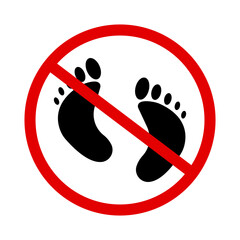 No entry. No access. Vector.