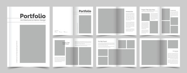 Company profile template, Creative portfolio, Brochure template, editable template layout, a4 size, annual report
