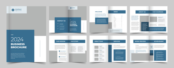 Fototapeta na wymiar Company profile template, Creative portfolio, Brochure template, editable template layout, a4 size, annual report