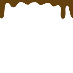 Obraz premium Chocolate liquid drop