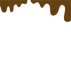Obraz premium Chocolate liquid drop